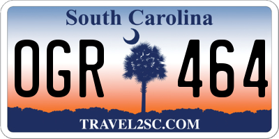 SC license plate OGR464