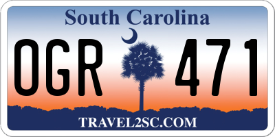 SC license plate OGR471