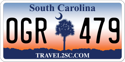 SC license plate OGR479