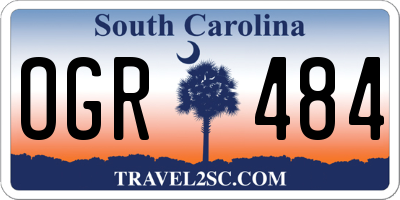 SC license plate OGR484