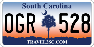 SC license plate OGR528