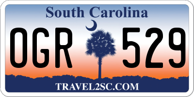 SC license plate OGR529