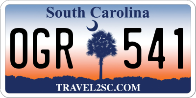 SC license plate OGR541