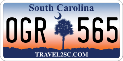SC license plate OGR565