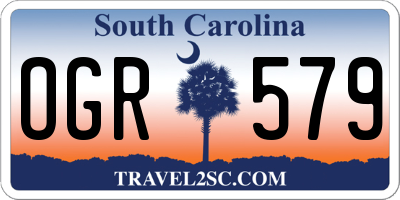 SC license plate OGR579