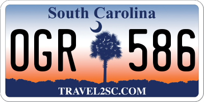 SC license plate OGR586