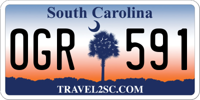 SC license plate OGR591