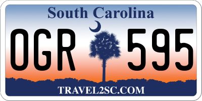 SC license plate OGR595