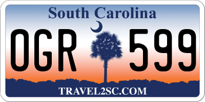 SC license plate OGR599