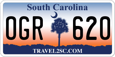 SC license plate OGR620