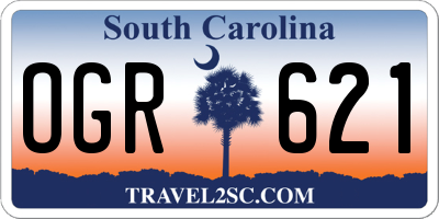 SC license plate OGR621