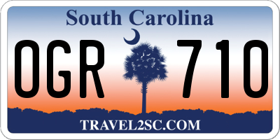 SC license plate OGR710