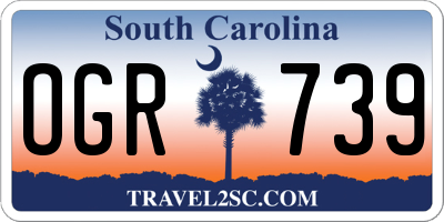 SC license plate OGR739