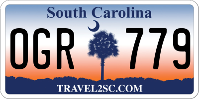 SC license plate OGR779