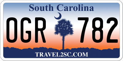 SC license plate OGR782