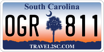 SC license plate OGR811