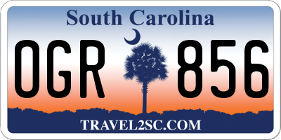 SC license plate OGR856
