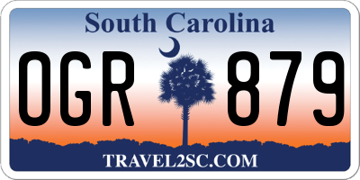 SC license plate OGR879
