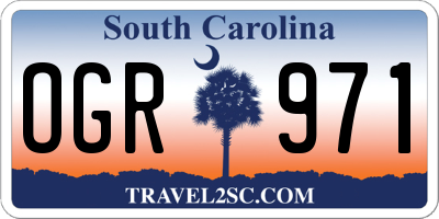 SC license plate OGR971
