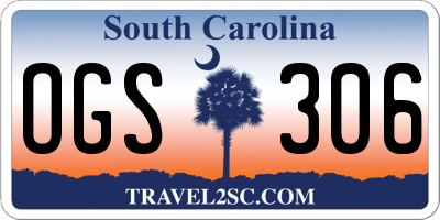 SC license plate OGS306