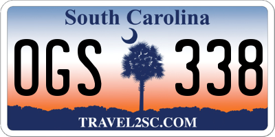 SC license plate OGS338