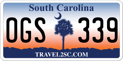 SC license plate OGS339