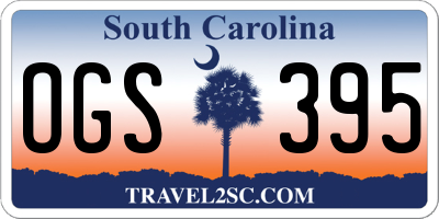 SC license plate OGS395