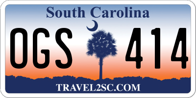 SC license plate OGS414