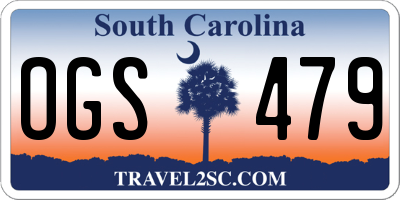 SC license plate OGS479