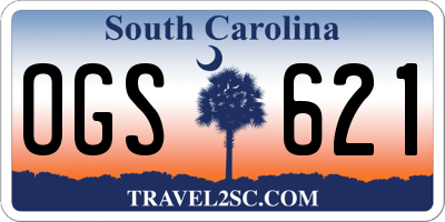 SC license plate OGS621