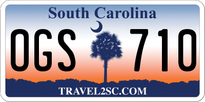 SC license plate OGS710