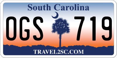 SC license plate OGS719