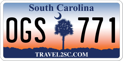 SC license plate OGS771