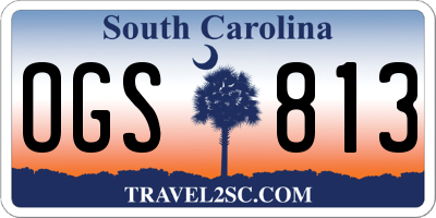 SC license plate OGS813