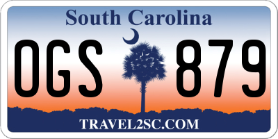 SC license plate OGS879