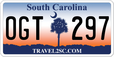 SC license plate OGT297