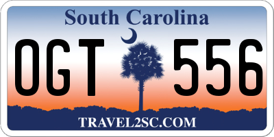 SC license plate OGT556