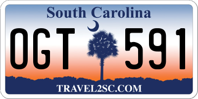 SC license plate OGT591