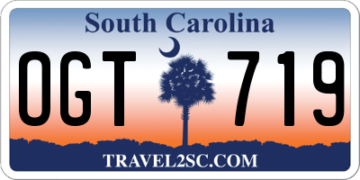 SC license plate OGT719