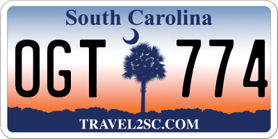 SC license plate OGT774