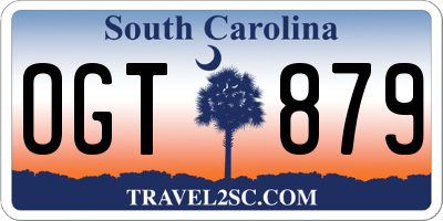 SC license plate OGT879