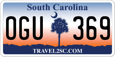 SC license plate OGU369