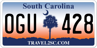 SC license plate OGU428