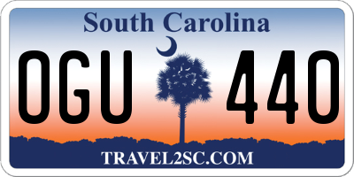 SC license plate OGU440