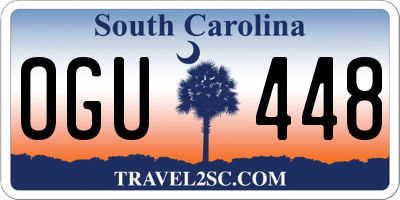 SC license plate OGU448