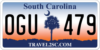 SC license plate OGU479