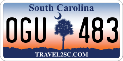 SC license plate OGU483