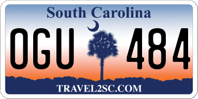SC license plate OGU484