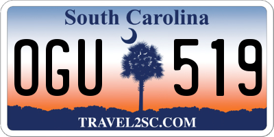 SC license plate OGU519