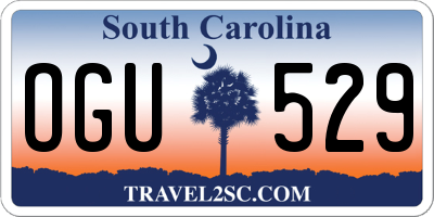 SC license plate OGU529